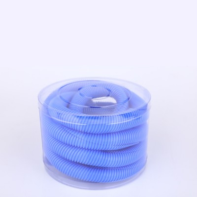 Blue Flexible Corrugated Electrical Conduit Pipes PVC Coated